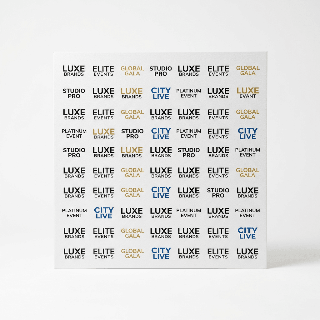 Vinyl Step and Repeat + Stand + Red Carpet