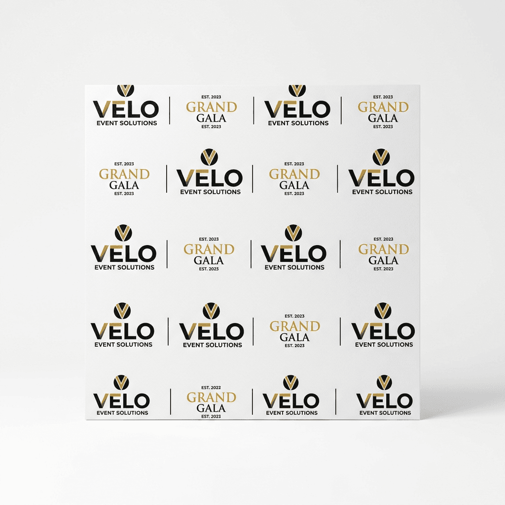 Vinyl Step and Repeat + Stand