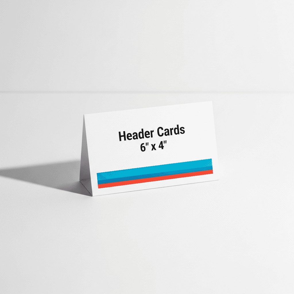 Header Card Printing
