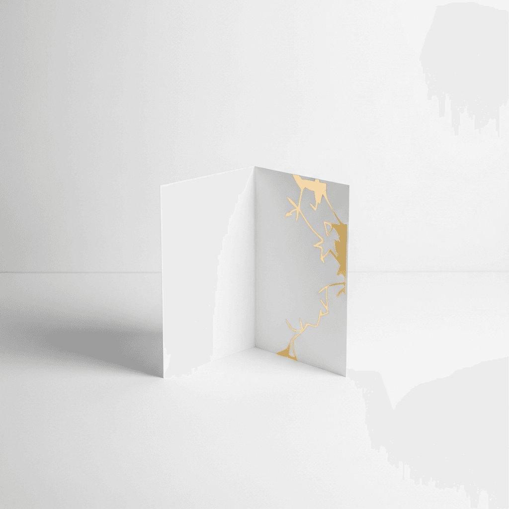 Folded Foil Greeting Card Printing