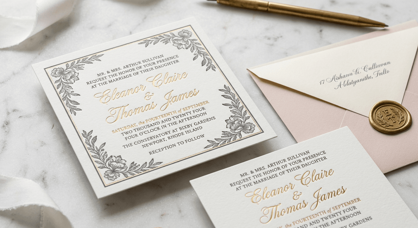 Invitations - Flat 3.5x5"