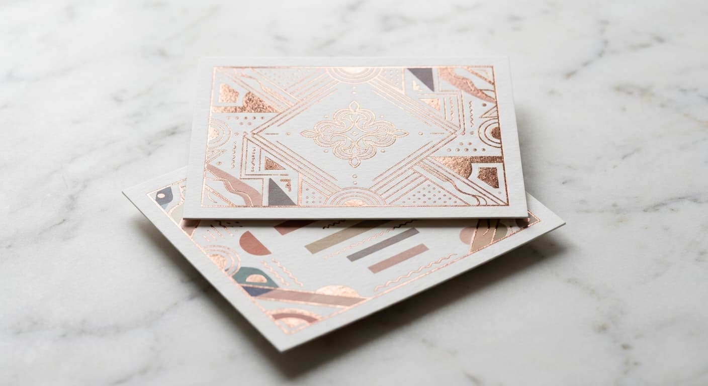 Flat Foil Invitation Printing