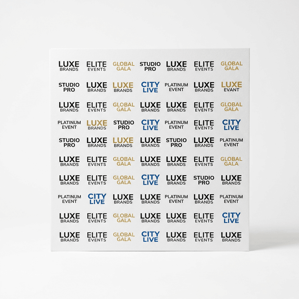 Vinyl Step and Repeat + Stand + Red Carpet