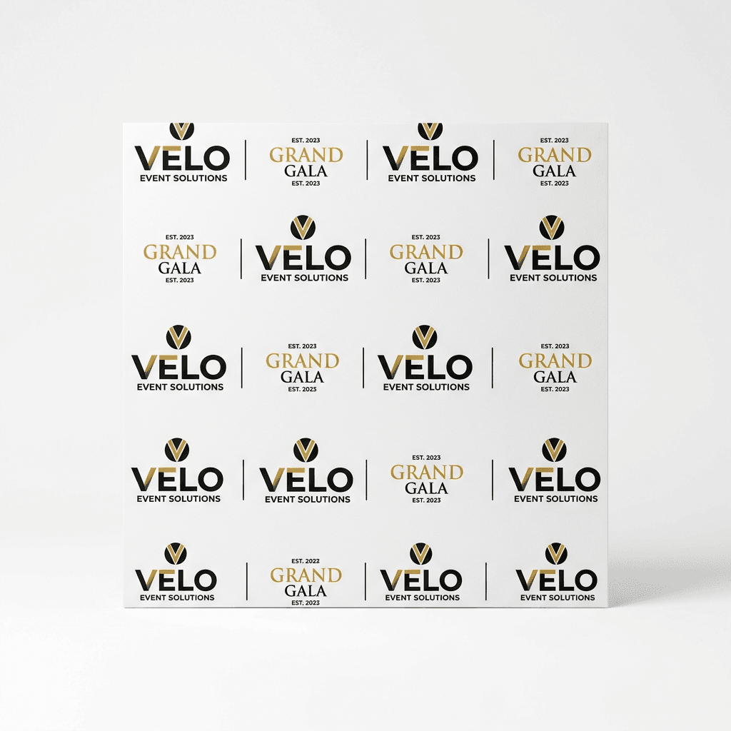 Vinyl Step and Repeat + Stand