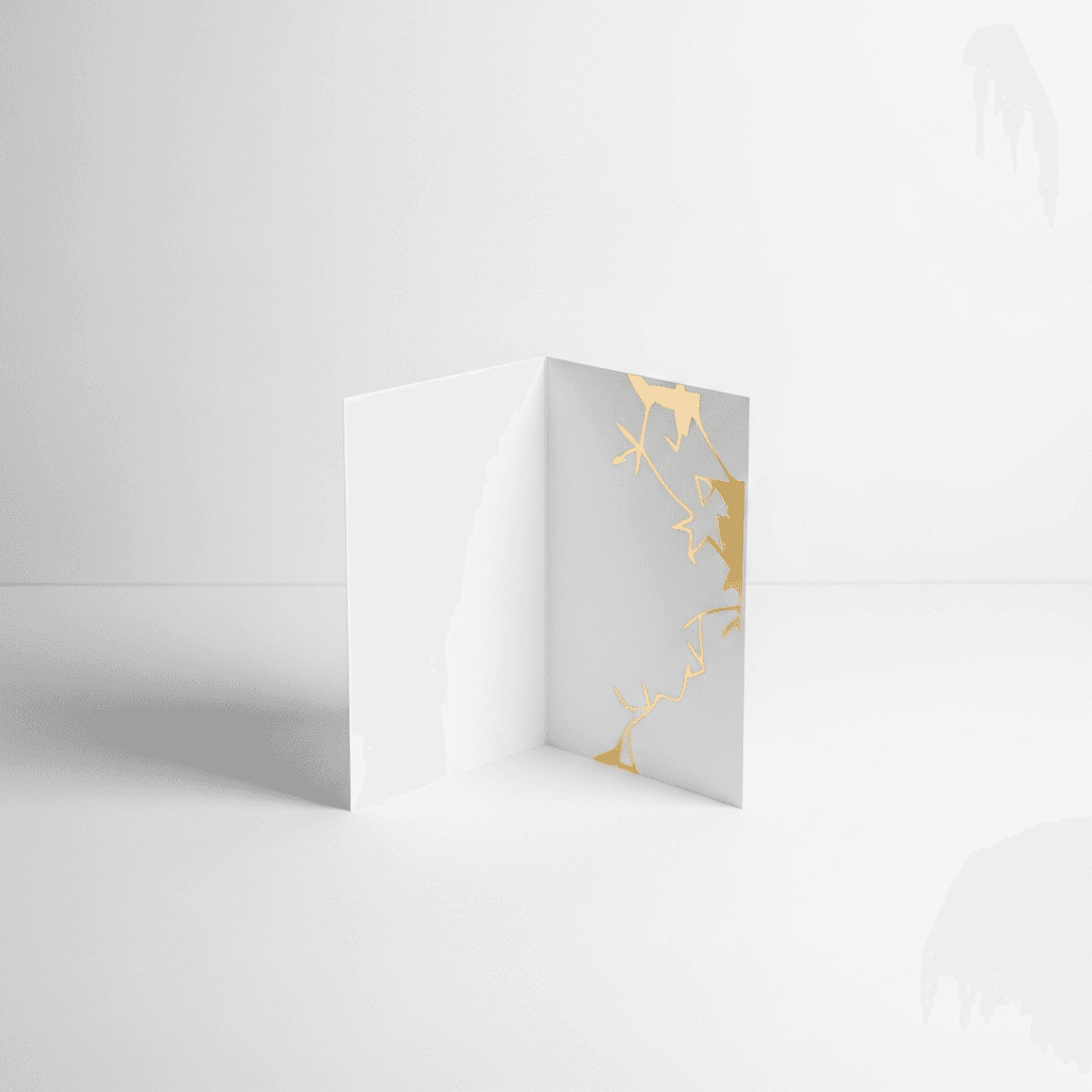 Folded Foil Greeting Card Printing